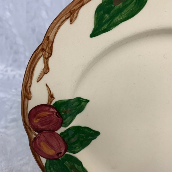 Franciscan Salad Plate Apple Pattern Hand Painted - Picture 3 of 8